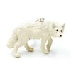 Miniblings Wolfkeychain pendant key ring white wolf polarwolf