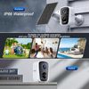 4PCS 4MP Solar Wifi Security Camera Wireless 2-Way Audio Color Night Vision PIR