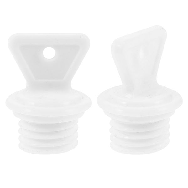 2pcs Hot Water Bottle Cap, Leakproof Rubber Bottle Plug, Hot Water Bag Cover, Stopper for Water Sack, White