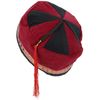 Siesta Nepalese Velvet Smoking Hat - Red Black