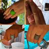 Ring Skins - Stone Skin [ Ring Protector/Guard/Safe/Cover ] (Green, Small)