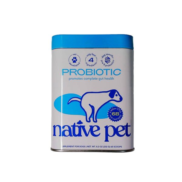 NATIVE PET PROBIOTIC POWDER DOG SUPPLEMENT 8.2oz 232g  EXP.08/25