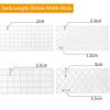 Fondant Impression Mats, Embossing Rectangular Silicone Molds Transparent Quilted Grid Moulds Tools for Cake Decorating/Cookie/Chocolate(4Pcs)