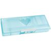 Window Opening Sheer Drop Double-Sided Soft Pencil Case [Mint Heart]