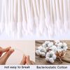 200 Pieces Cotton Swabs, Double Precision Tips with Paper Stick 100 Pieces 1 Pack (Pointed Shape)