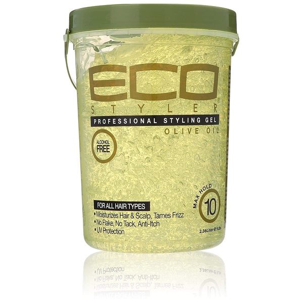 Eco Styling Gel Green Olive Oil Green 80 oz,Pack of 6