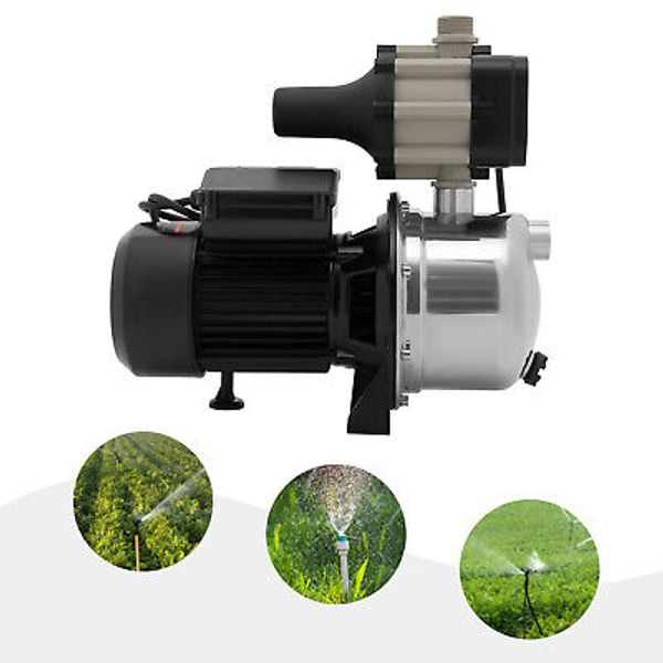 1.5HP 1100W Shallow Well Jet Pump with Pressure Tank 1200GPH for Pumping Water