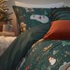 furn. Winter Duvet Cover Set, Pine Green