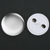 Generic 200 Sets 37mm Blank Pin Back Button Parts, Round Badge Button Making Kit for Badge Maker Machine