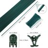 50 Pieces Plastic Coated Iron Wire 15.9 Inch Single Handle Plant Support