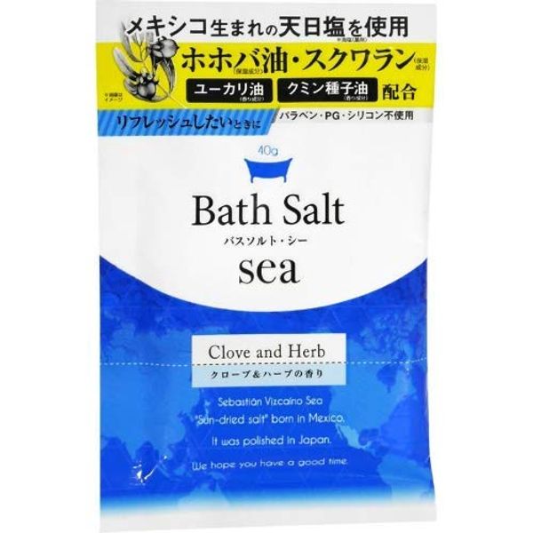 We Co Bath Salt Sea with Clove and Herb Scent, 1.4 oz (40 g)