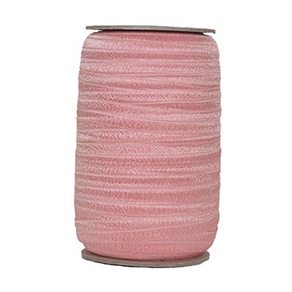 100 Yards - Blush - 5/8" Fold Over Elastic - ElasticByTheYard™