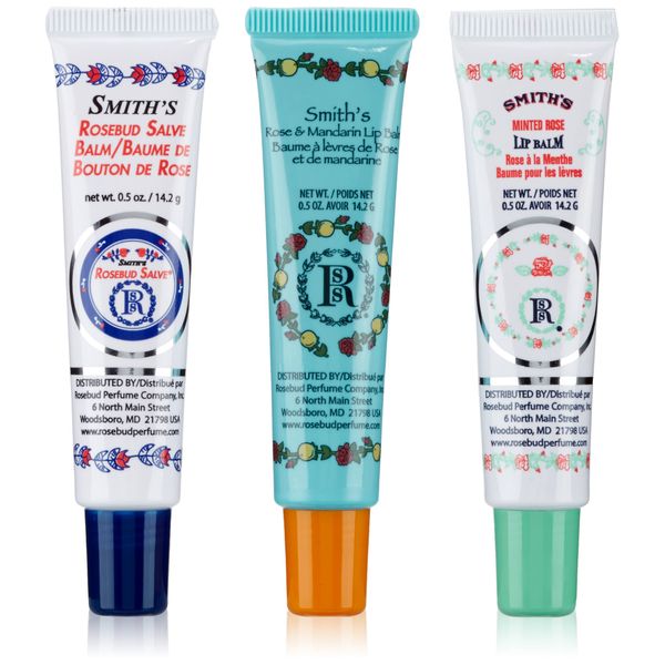 Smith's Rosebud Salve Lip Balm Trio