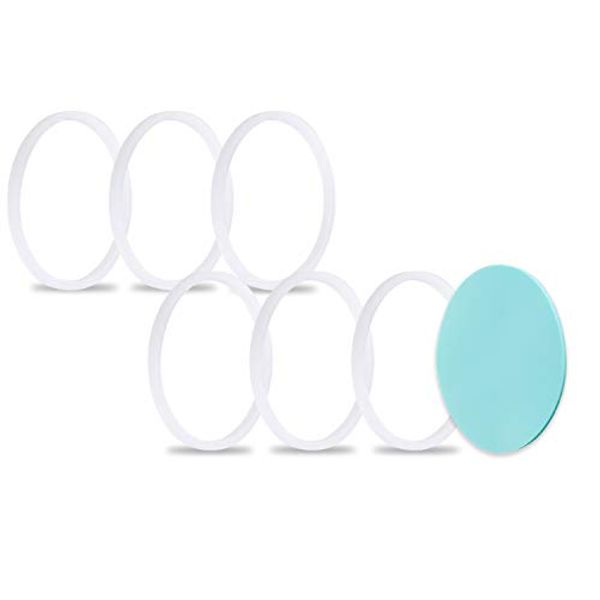 Greant 6 PCS Replacement O Ring for Hydroflask Lid, Rubber Seal fits Hydro Flask Wide Mouth Coffee Lid, 2 inch Flip Lid Gasket for Hydroflask Lid