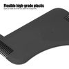 Men Beard Shaper, Mustache Shaping Comb Trimming Guide Shaper Beard Styling Tool Black