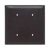 Blank Plates Strap Mounted Two Gang, Black with screws TP24BK trademaster