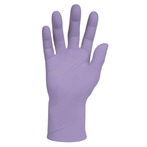 Kimberly Clark Lavender Nitrile Exam Gloves (52818), Thin Mil, 2.8 Mil, Ambidextrous, 9.5”, Medium, 250 Gloves / Box