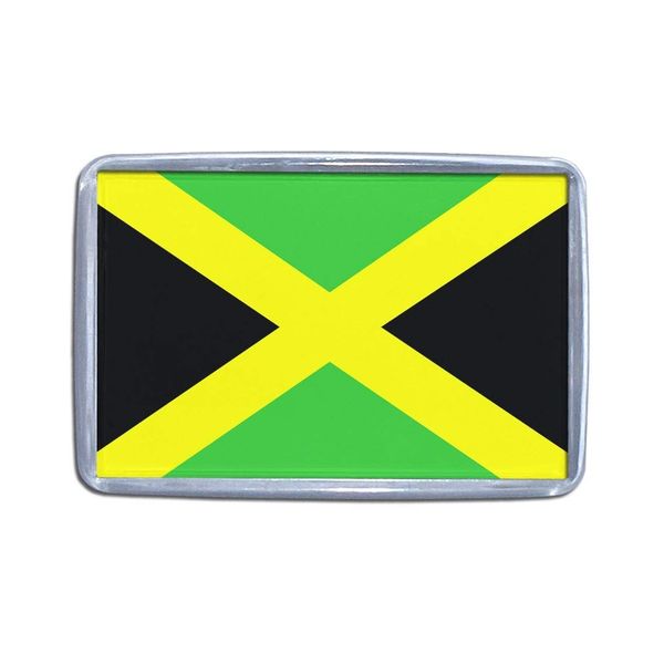 Jamaica Flag - Small Plastic Fridge Magnet