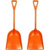 2Pack Ashman Plastic Snow Shovel with Durable Multi-Purpose Snow Plastic Shovel