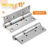 OUNONA Heavy Duty Automatic Self Closing Spring Hinges Stainless Steel Door Hinge