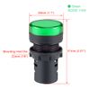 uxcell 4Pcs Green Indicator Light AC/DC 110V, 22mm Panel Mount, for Electrical Control Panel, HVAC, DIY Projects