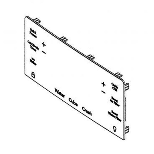 Electrolux 5304519196 User Interface Dispenser Panel