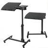 Adjustable Laptop Notebook Rolling Table Desk Stand Overbed Tiltable Tabletop