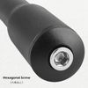 TRIWONDER Bicycle Stem Adapter Ahead Replacement Column Handle Post Thread Stem Bike Extender Stem Riser Adapter (Black, 25.4mm x 150mm)