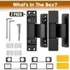 4.5" Hidden Door Hinge/Invisible Door Silent Door Hinge 110 Degree Swing Hinge 2
