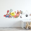 Spongebob Wall Sticker - Group Smiling Decal Wall Art (60cm Width x 25cm Height)