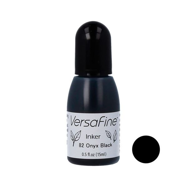 Tsukineko Imagine Crafts Ink VersaFine Pigment Inker-Onyx Black