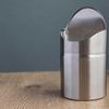 La Cafetière Mini Coffee Pod / Tea Bag Bin, Stainless Steel, Silver
