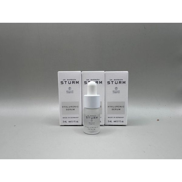 LOT OF 3 DR BARBARA STURM HYALURONIC SERUM 3ML*3 NIB