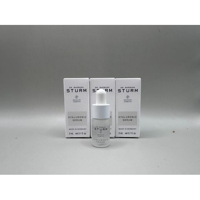 LOT OF 3 DR BARBARA STURM HYALURONIC SERUM 3ML*3 NIB