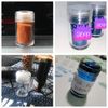 Powder Case Refill Bottles Set of 6 Perforated Clear Portion Bottle Powder Bottle Nail Powder Glitter Container Small Portion Container Portable