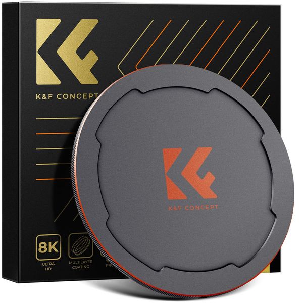 K&F Concept 77mm Magnetic Lens Filter Caps with Thread