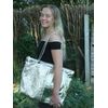 LONI Jumbo Metallic Tote Shoulder Beach Holiday Bag
