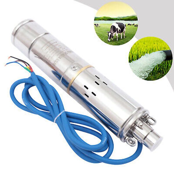 400W DC 36V Solar Water Pump 3" Submersible Deep Well Pump MPPT Controller 80m