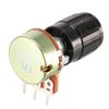sourcing map WH148 1Pcs 1K Ohm Variable Resistors Single Turn Rotary Carbon Film Taper Potentiometer with Knobs