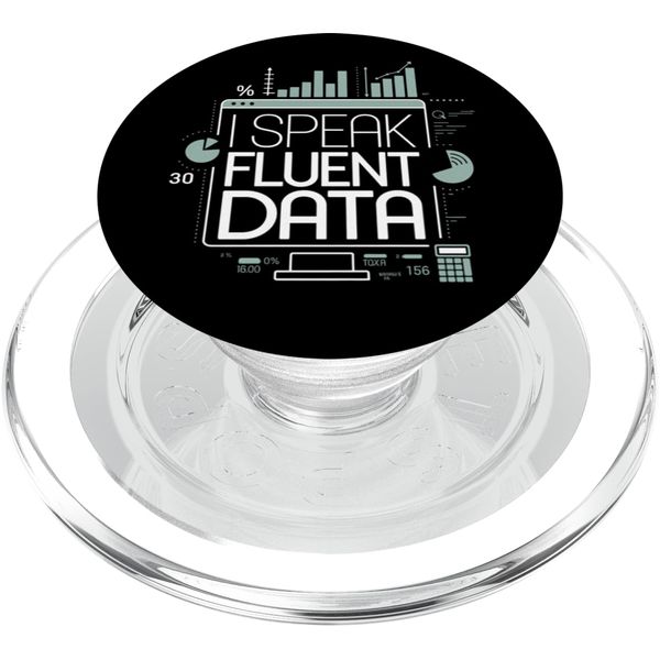 I Speak Fluent Data - Data Science and Analytics Data Analys PopSockets PopGrip for MagSafe