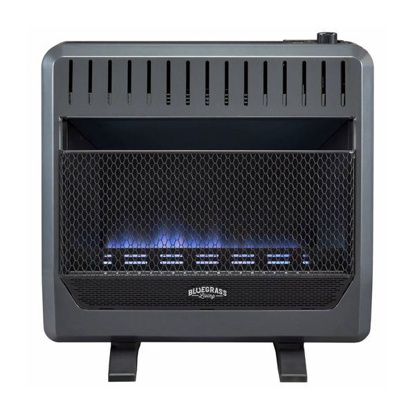 Bluegrass Living 30000BTU Propane Gas Ventless Space Heater w/Blower&Feet(Used)