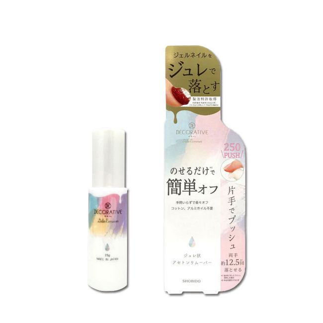 Decorative Nail Jelly Remover TN81266 / Shobido Co., Ltd. Nail Remover Nail Remover Acetone Remover Jelly-like Nail Off Gel Nail Off No cotton or aluminum required Skin-friendly Nail-friendly Easy nail care