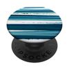 Cute Colorful Stripes Pattern, Navy Blue, White, Green, Aqua PopSockets Swappable PopGrip