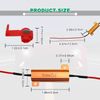 50W 6ohm LED Load Resistors Fast Hyper Flash Turn Signal Blink Error Code (Resistors get very hot during working) 4PCS