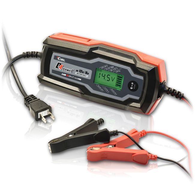 CIEL CL-D4 Power Conditioning Charger, For Cars and Motorcycles, Output Current: 4A, 12V/6V, Lithium Compatible, Pulse Attack