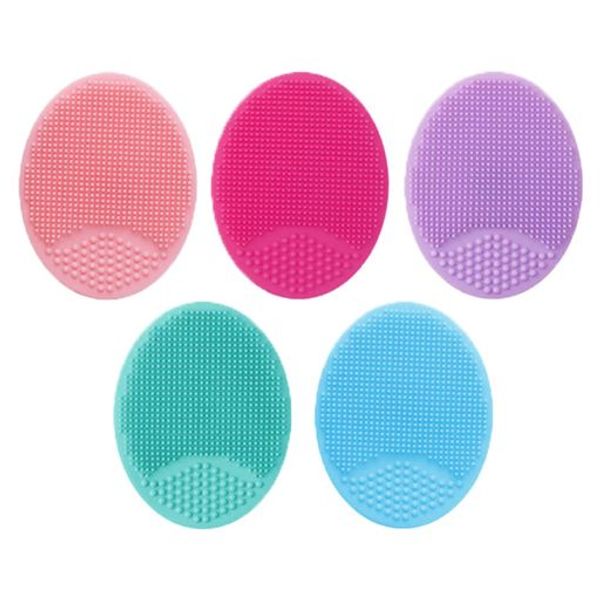 Silicone Facial Cleansing Brush, 5pcs Soft Face Scrub Clean Brush, Acne Blackhead Removal Handheld Face Scrubber, for Sensitive, Delicate, Dry Skin