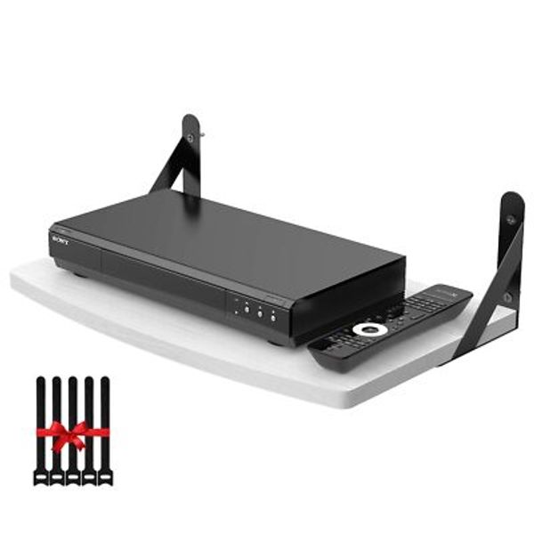 Floating AV Shelves for Wall Modem Shelf/Router Shelf/Cable Box Wall Mount/Ro...