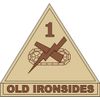 1st Armored Division Desert Camo 3.8 Inch Decal