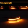 Clear Sequential Amber LED Side Mirror Signal Lights For 2009-2014 Nissan Maxima