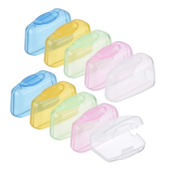 10 Pieces Travel Portable Toothbrush Head Covers Toothbrush Protective Case (Style A)